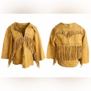 Women’s Tan Fringe Jacket